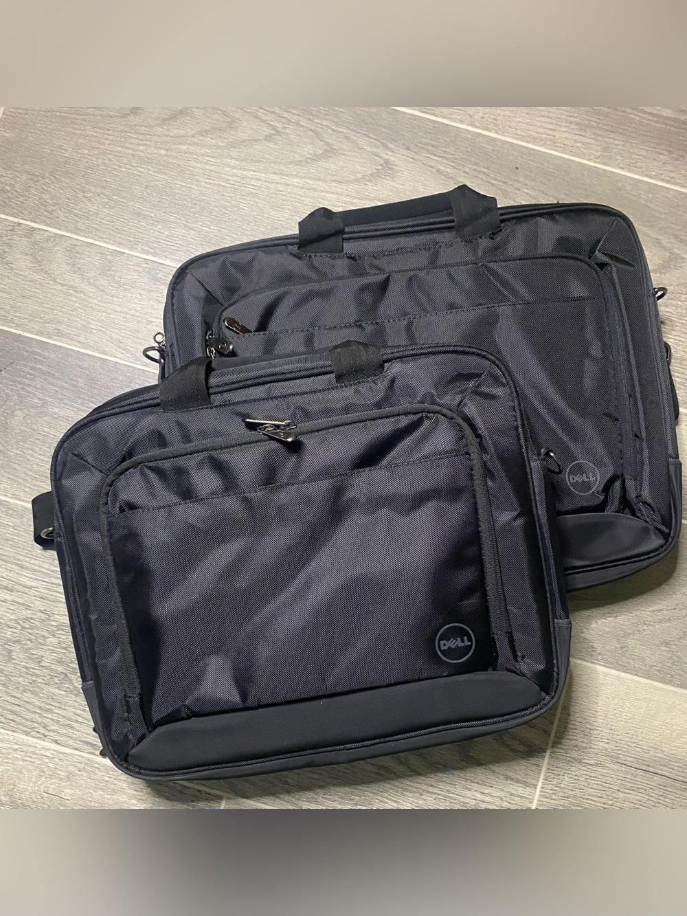 2 Dell Black Laptop Messenger Briefcase with Front Organizer